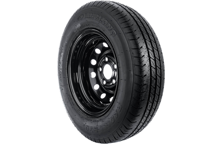 Verstärktes Anhängerrad REIFEN LINGLONG 165/80 R13C 96/94N UNITRAILER FELGE schwarz 4.5Jx13"H2 5x112 ET:30
