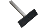 UNITRAILER Flache Seitenstütze für Bootsanhänger, Länge 30 cm, Höhe 40 cm, GRAU