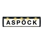 Kennzeichenhalterung mit LED-Beleuchtung, ASPOCK FLEXLED 12V-Kabel, 0,8 m