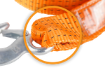 Abschleppseil mit Haken HILLS Abschleppgurt 4,5 m/50 mm/5 t orange
