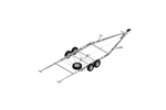 KNOTT Reserveradhalterung für Wohnwagen 1200-1500mm