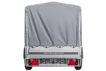 Autotransportanhänger 200x106 UNITRAILER GARDEN 200 KIPP mit H-800 Rahmen und grauer Plane
