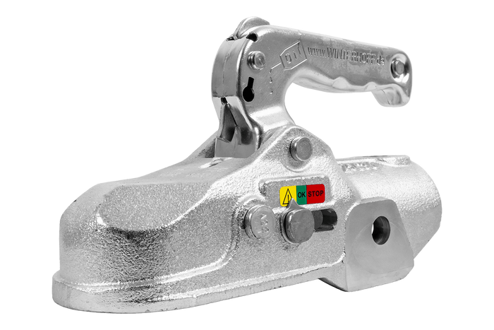 WINTERHOFF WW 350-RB-K1414 Kugelkupplung für 3500 kg Anhänger mit 50 mm Zugstange aus Gusseisen