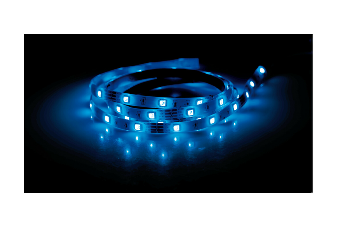 RGB-LED-Streifen mit selbstklebendem Band, Lampe 12/24 V, 200 cm