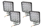 Set mit vier LED-Arbeitsleuchten mit Reflektor HERMON EL042 16xLED 3840lm
