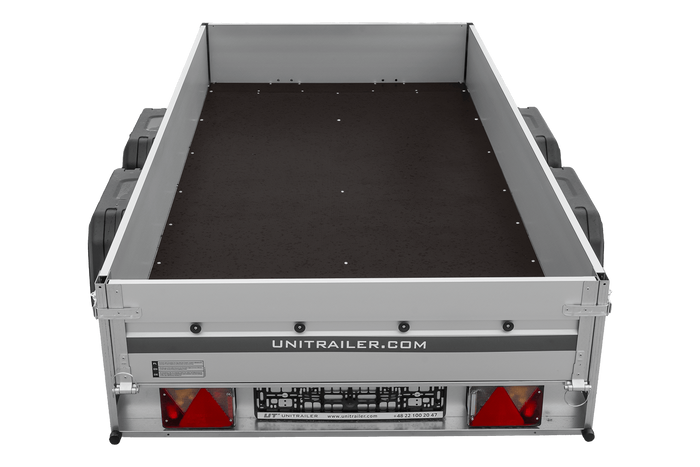 Zweiachsiger Anhänger mit Aluminiumseitenwänden 264x125 Unitrailer Garden 264/2 KIPP ALU