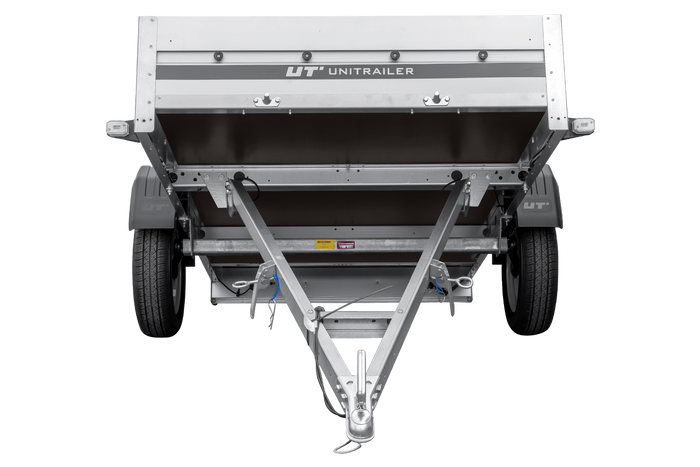 Anhänger mit Aluminiumseitenwänden 230x125 Unitrailer Garden 230 KIPP ALU