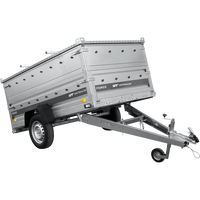 Autotransportanhänger 230x125 UNITRAILER FORCE 230 KIPP mit BIS-Seitenwänden und Aluminiumabdeckung