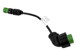 Bajonettadapter 5-polig / abgewinkelter Stecker ASS2 7-polig ASPÖCK rechter Adapter