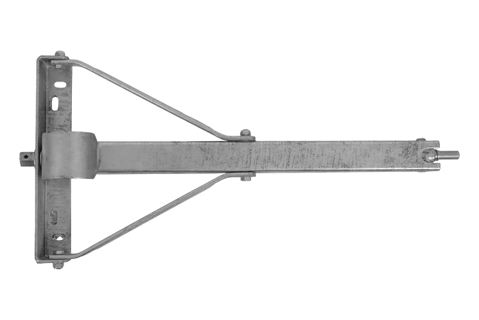 KNOTT 6X1197.007 ausziehbarer Eckstabilisator für Anhänger 1100 kg 498 mm