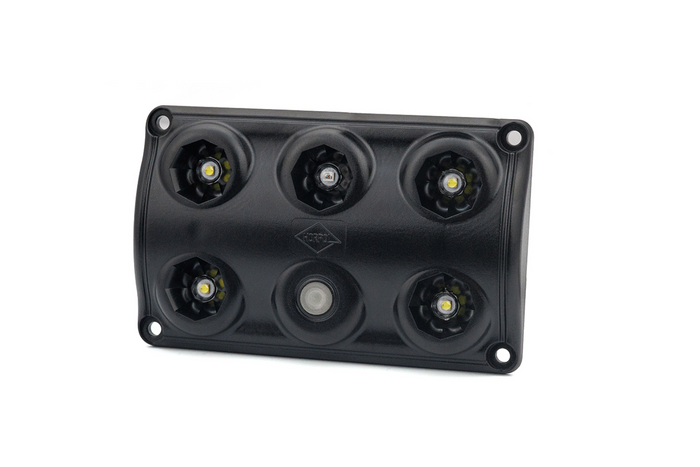 HORPOL LWD2157/CZ LED-Innenraumleuchte 900 lm schwarz mit Schalter und roter Diode