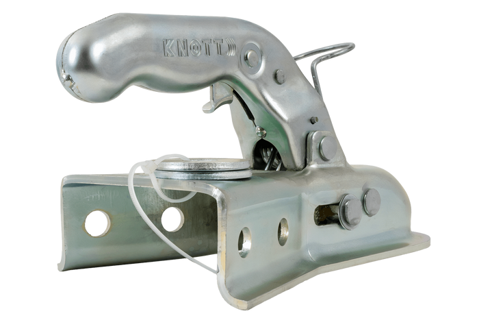 KNOTT 6E0176.001 Kugelkopfkupplung für einen 750kg Anhänger mit V-Deichsel