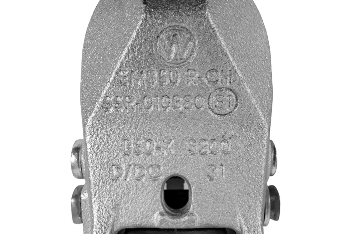 WINTERHOFF WW 350-RCH-1616 Kugelkupplung für 3500 kg Anhänger mit 60 mm Zugstange aus Gusseisen