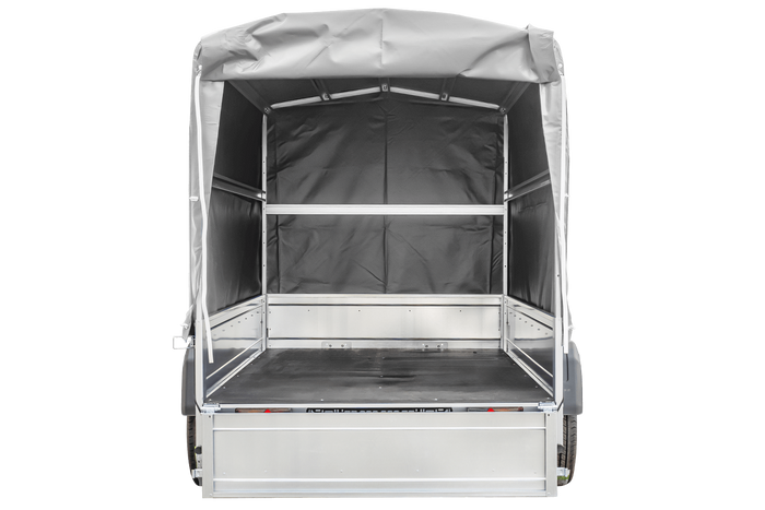 PKW-Anhänger 230x125 UNITRAILER GARDEN 230 KIPP mit  grauer Hochplane 110 cm
