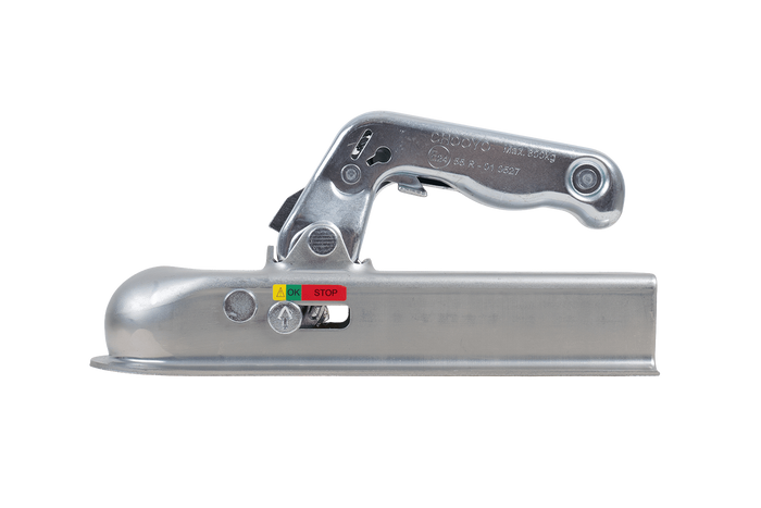CHOOYO JD.00.53.001 Kugelkupplung für 800-kg-Anhänger mit 50-mm-Vierkant-Zugstange