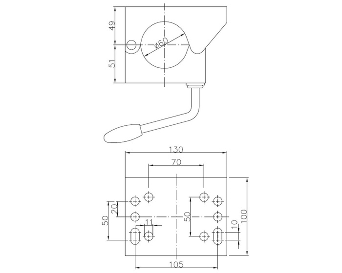 Klemme für WINTERHOFF KLE60 60mm Stützrad