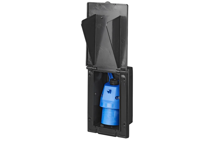 CEE ProPlus 373505BK Außensteckdose, 160 × 100 mm, schwarz