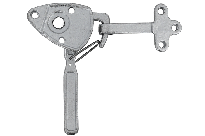 Linke Anhängerkupplung mit WINTERHOFF WV 20-L + WVG 20-A Verschluss, kompletter Anhängerseitenverschluss