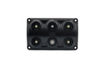 HORPOL LWD2157/CZ LED-Innenraumleuchte 900 lm schwarz mit Schalter und roter Diode