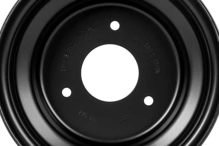 UNITRAILER Stahlfelge schwarz 4,5ATx7" 3x90 ET:-1,8