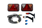 Lichtset: FRISTOM FT-270 LED-Rückleuchten + FRISTOM FT-145 LED-Seitenmarkierungsleuchten + MANTES 7m 7-PIN Kabelbaum