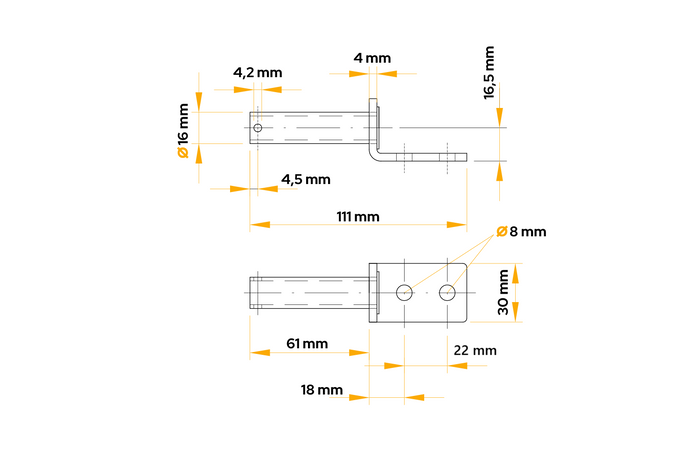 WINTERHOFF BSCHG 10-17-A Anhänger-Seitenscharnierbock