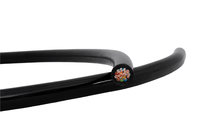 HYBSZ QLY-S 12x0,75+3x1 fünfzehnadriges Elektrokabel - 1 m