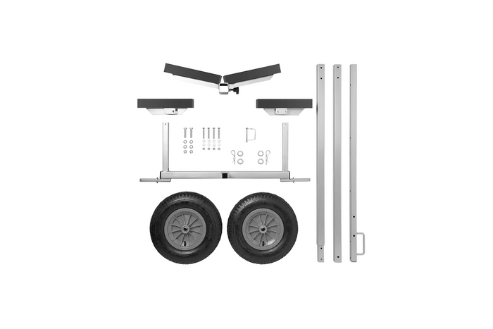 ProPlus 740024CR Slipwagen zum Transport eines leichten Bootes, 70 kg Ponton