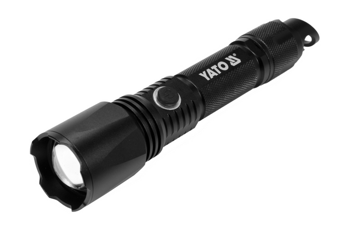 YATO YT-085609 LED 900lm Multifunktions-Taschenlampe, Powerbank, Flaschenöffner, Notfallhammer