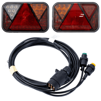 FRISTOM LED-Rücklichter + MANTES 4m 7PIN Kabelbaum