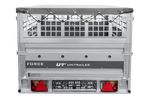 Einachsanhänger 264x125 UNITRAILER FORCE 264 KIPP mit Gitterwänden, H-0-Rahmen und grauer Plane