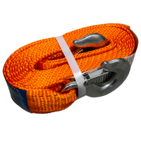 OUTLET Abschleppseil mit Haken UNITRAILER Abschleppgurt 4,5 m/50 mm/5 t orange