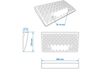 Set aus zwei ProPlus 361570 Auffahrrampen, Gummirampen 7 cm, 3000 kg