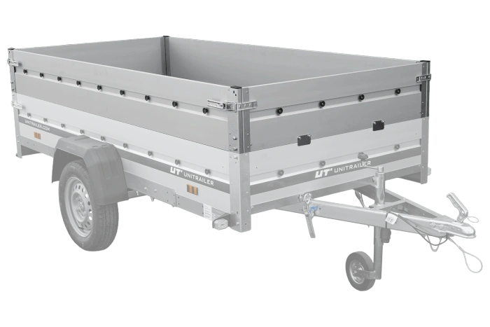 BIS-Aluminiumseitenwände für die Anhänger UNITRAILER GARDEN 265 KIPP ALU und 265/2 KIPP ALU