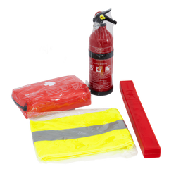 HERMON Autoset: Erste-Hilfe-Set, Feuerlöscher, Warndreieck, Weste