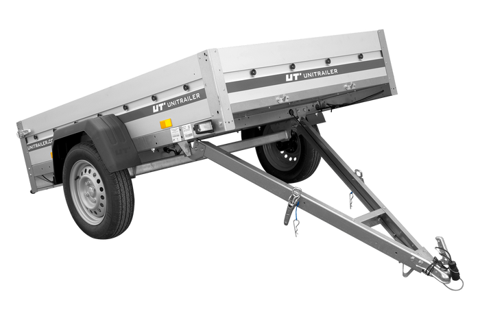 Anhänger mit ALU-Bordwänden 200x125 Unitrailer Garden 201 KIPP ALU