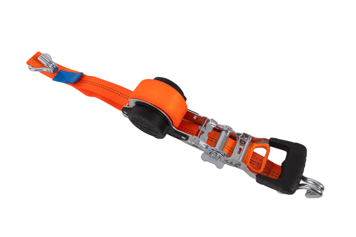 FASTY automatischer Transportgurt mit Aufrollmechanismus, 5 m/35 mm/1 t, orange
