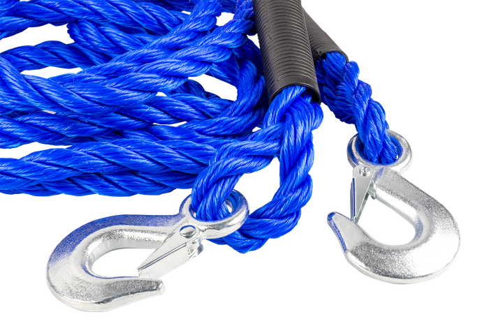 Abschleppseil mit Haken LAMP Abschleppgurt 4m/18mm/5t blau