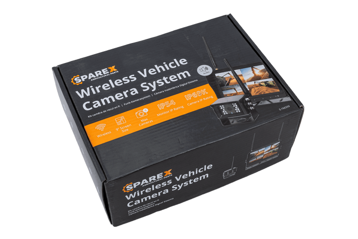 Kabelloses Rückfahrsystem SPAREX S.166339 Monitor 9" + Kamera