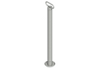 Feste Halterung mit Wellrohr KNOTT 6D6585.001 für 800-kg-Anhänger 48 mm 705 mm