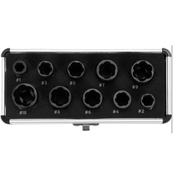 YATO YT-06031 Schraubenausdreher 9-19mm 10 Stück.