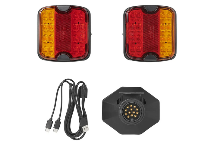ProPlus LED-Rückleuchten (13-PIN), 4 Funktionen (links + rechts), magnetisch, Bluetooth