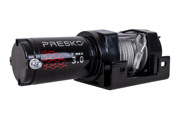 Elektrische Seilwinde für Anhänger PRESKO T-REX 3.0 12V 1360kg mit 11m Stahlseil