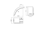 Linke Kotflügelhälfte für Anhänger DOMAR DR1014001 Radlauf 400/240 mm