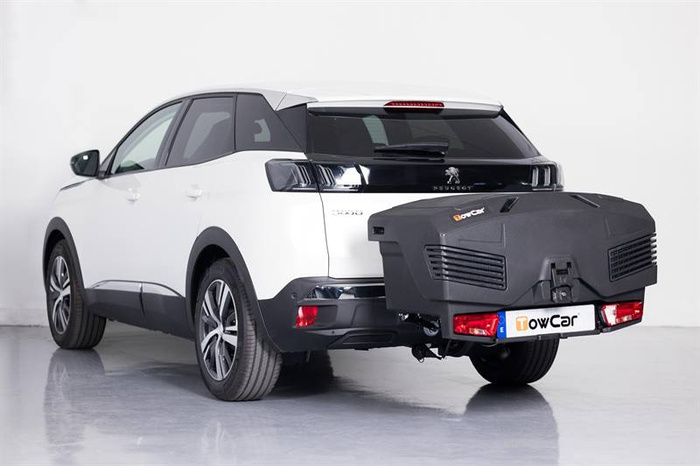 Towbox EVO classic grey - Anhängerkupplungs-Gepäckträgerbox