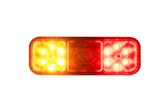 HORPOL LZD 2832 LED-Rückleuchte mit 3 Funktionen, universell