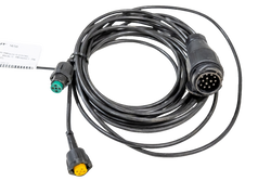 MANTES Elektroinstallations-Anhängerkabelbaum 4 m, 13-poliger Stecker, 2 x 5-polige Bajonettverschlüsse