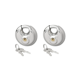 Kłódka / zamek dyskowy 70mm 2 szt. z tym samym kluczem