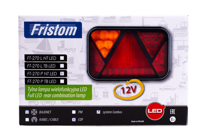 Rücklicht Fristom FT-270 LED 5 Funktionen rechts