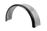 Kotflügel für Anhänger 13-15" DOMAR DK7110 Radlauf 820/240 mm Metall mit Gummikante